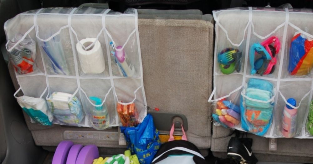 Over the Door Shoe Rack = Backseat Organizer