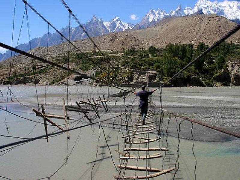 Hussaini Hanging Bridge, Pakistan